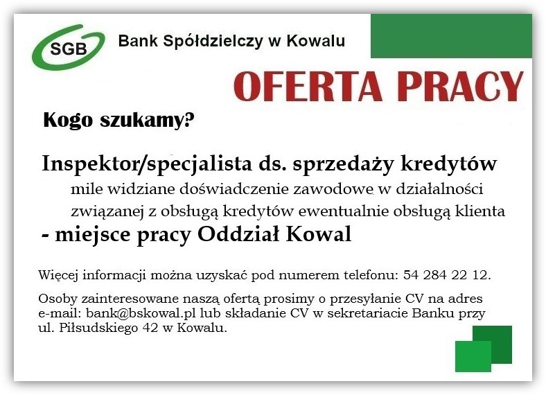 Oferta Pracy