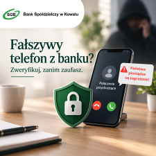 Fałszywy telefon z banku?